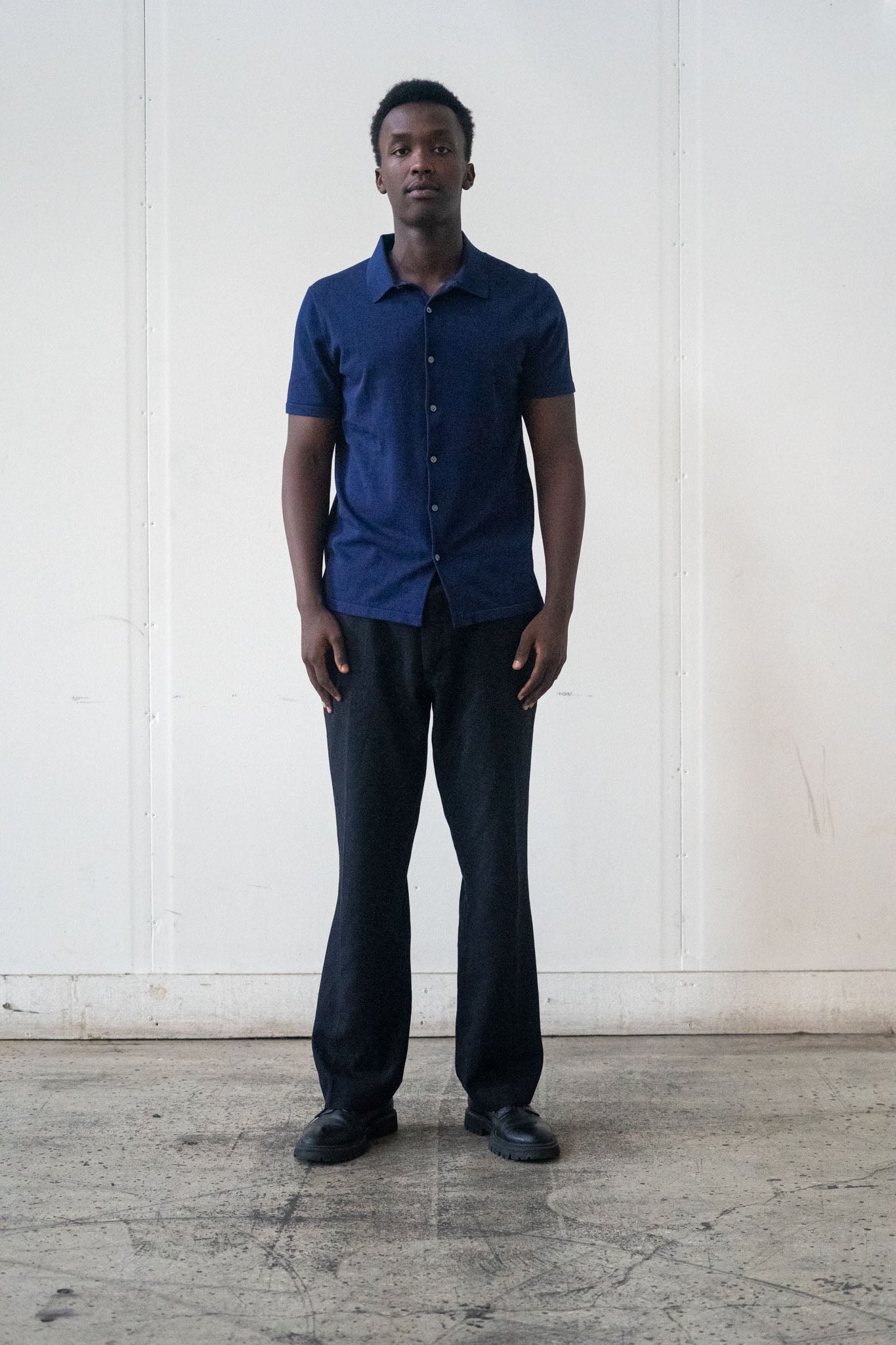 Sustainable Donce de la Sense Cotton-Silk Pique Button-Up, made from 90% cotton and 10% silk for a soft, smooth feel against the skin.
